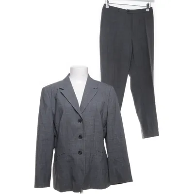 Kostym (Grå) från Oui Polyester, Ull, Elastan