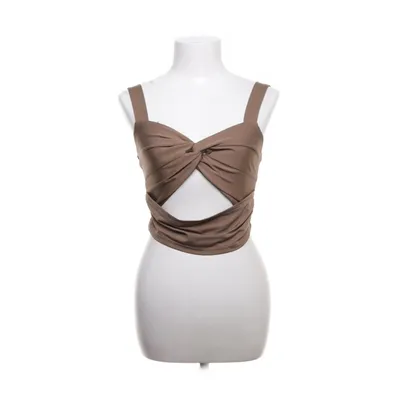 Crop top (Brown) from Solado Polyester, Elastane