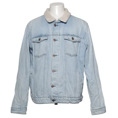 Gevoerde spijkerjas (Blauw) van Your Turn Katoen, Polyester