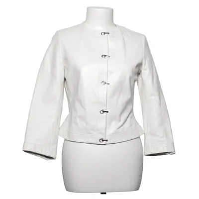 Leren jack (Wit) van Tommy Hilfiger Acetaat, Leer