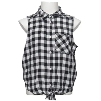 Haut (Noir, Blanc) de H&M Viscose