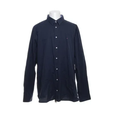 Shirt (Blauw, Wit) van Tommy Hilfiger Katoen, Elastaan