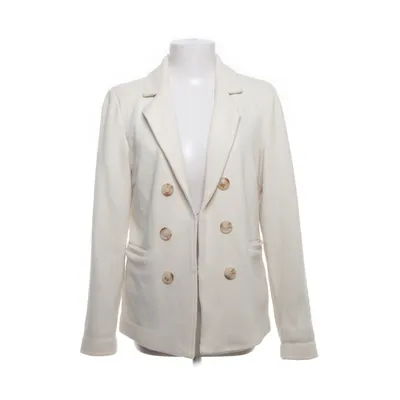 Blazer (Wit, Beige) van Pom Amsterdam Katoen, Elastaan, Polyester