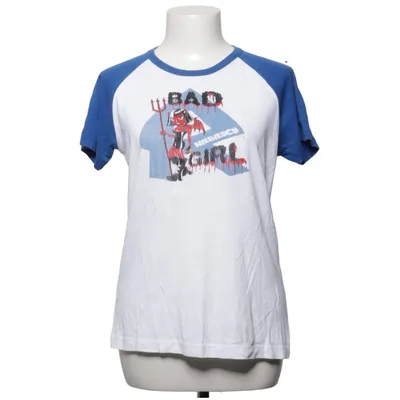 T-shirt (White, Blue) from Promodoro Cotton