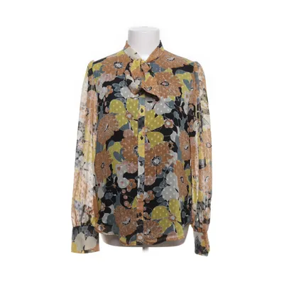 Knytblus (Beige, Gul, Brun, Flerfärgad) från Mango Suit Polyester