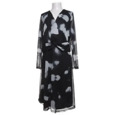 Jurk (Zwart, Wit) van Ulla Popken Elastaan, Polyester
