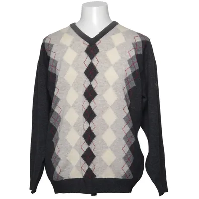 Pullover (Grå, Hvid, Rød) fra Lyle & Scott Uld