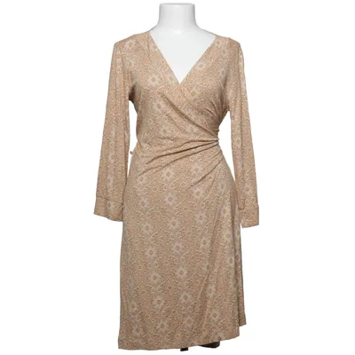 Wrap dress (Beige, Brown) from Vera Velour Elastane, Viscose