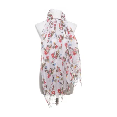 Sjal (Vit, Flerfärgad)