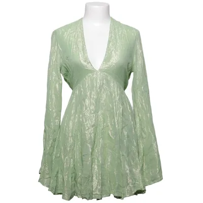 Robe (Vert, Or) de Sundress Coton, Fibre métallique, Viscose