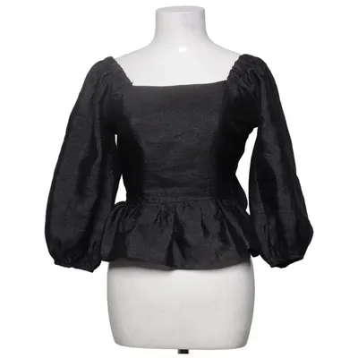 Peplumbluse (Sort) fra Neo Noir Polyester