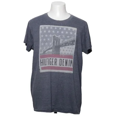 T-shirt (Bleu) de Tommy Hilfiger Denim Coton, Polyester