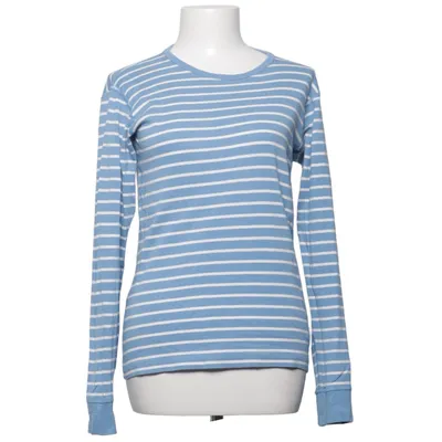 Langærmet t-shirt (Blå, Hvid) fra Polarn O. Pyret Økologisk bomuld