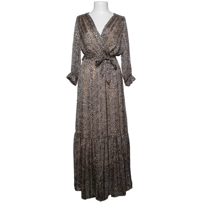 Maxi dress (Beige, Black) from Kaylla Polyester
