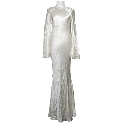 Robe de soirée (Blanc) de Zara Soie