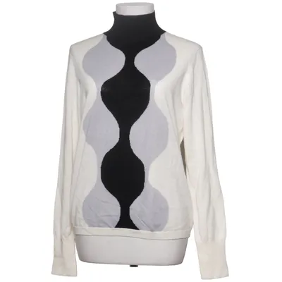 Pul à col roulé (Blanc, Noir, Gris) de Marimekko x Uniqlo Acrylique, Laine