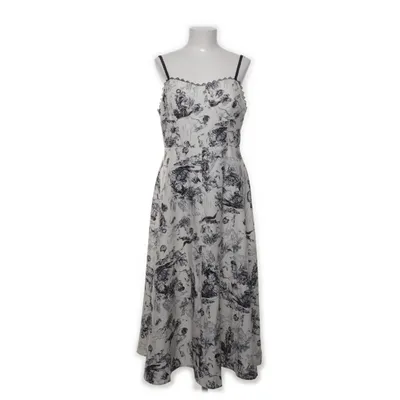 Maxi jurk (Wit, Zwart, Meerkleurig) van Dazy Polyester