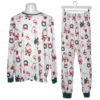 Pajamas (White, Red, Green) from PatPat Elastane, Polyester