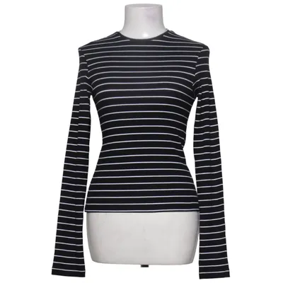 Långärmad t-shirt (Svart, Vit) från Bik Bok Bomull, Elastan