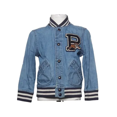 Denim jacket (Blue, White) from Polo Ralph Lauren Cotton, Polyamide, Polyester