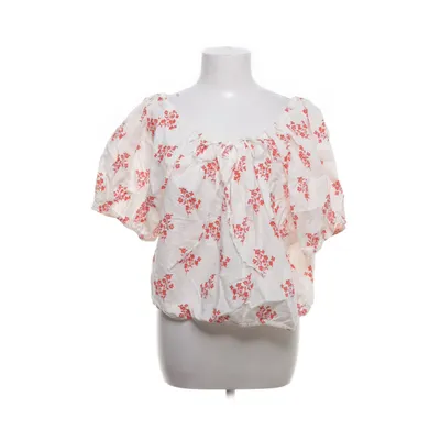 Top (Hvid, Rød) fra H&M Bomuld, Linned