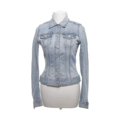 Denimjakke (Blå) fra L.O.G.G by H&M Bomuld, Elastan