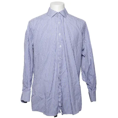 Shirt (Blauw, Wit) van Tailor Store Katoen