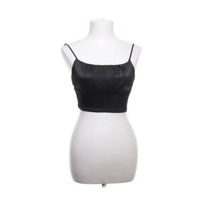 Crop Top (Schwarz) von Zara Elasthan, Viskose