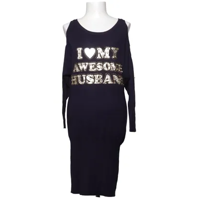 Jurk (Blauw) van KeyCouture Polyamide, Polyester, Viscose