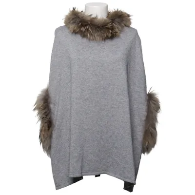 Poncho (Grå) från Ane Mone Akryl, Ull