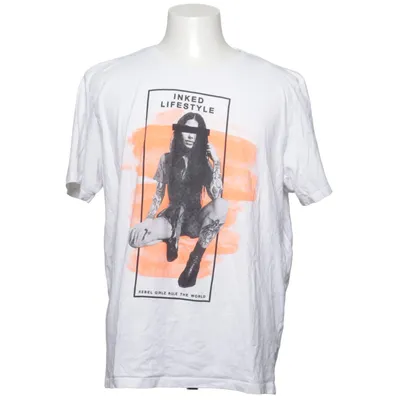 T-shirt (Vit, Svart, Orange) från Much More Bomull