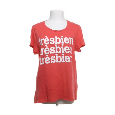 T-shirt (Rød, Hvid) fra L.O.G.G by H&M Bomuld