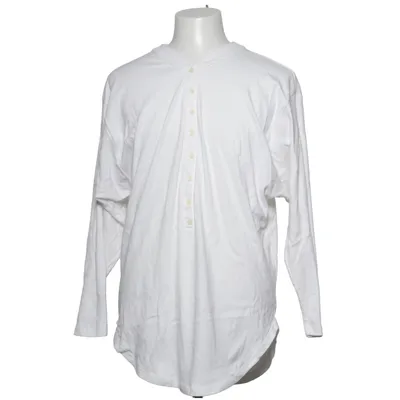 Henley shirt (White) from Hibou Cotton