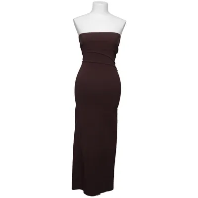 Robe longue (Marron) de Bershka Élasthane, Polyamide