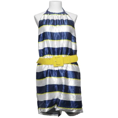 Jumpsuit (Blue, White, Yellow) from Rainbow Polyester
