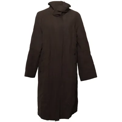 Coat (Brown) from Turnover Cotton, Polyurethane