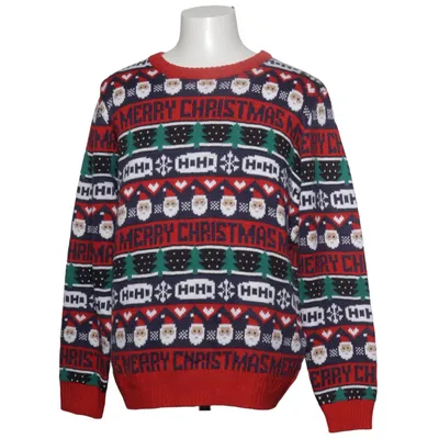 Weihnachtspullover (Rot, Blau, Mehrfarbig) von Straight Up Acryl