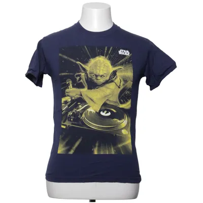 T-shirt (Blauw, Geel) van Fruit of the Loom Katoen