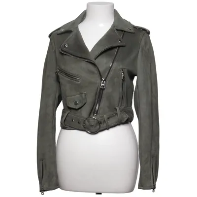 Bikerjakke (Grøn) fra Bershka Polyester