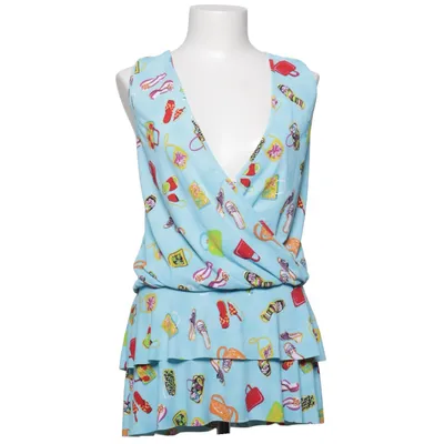 Top (Blauw, Meerkleurig) van Savann Elastaan, Polyester
