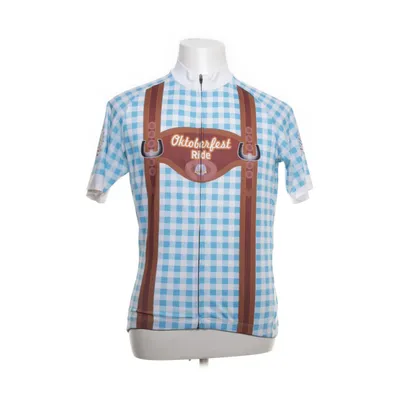 Bicycle shirt (White, Multicolored) Polyester