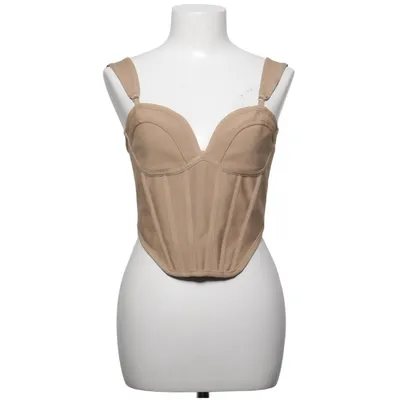Crop top (Beige) de PrettyLittleThing Élasthane, Polyester