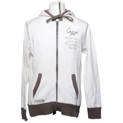 Hoodie (White, Brown) from Chasin Cotton