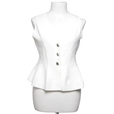Gilet (Wit) van Zara Elastaan, Polyamide, Viscose