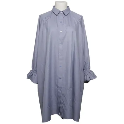 Robe chemise (Bleu) de List Coton, Polyester, Soie