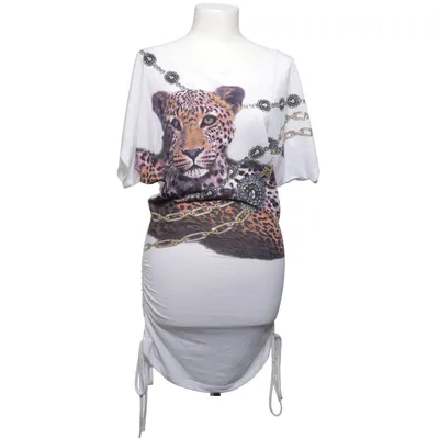 Top (White, Multicolored) from Kikiriki Polyester, Viscose