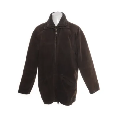 Leren jack (Bruin) van Rover & Lakes Polyester, Leer