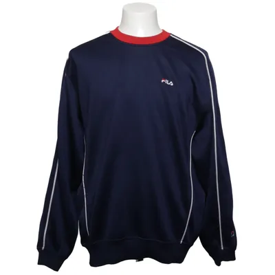 Sweatshirt (Bleu, Rouge, Jaune) de Fila Coton, Polyester