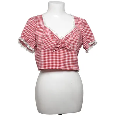Dirndlblus (Röd, Vit) från Urban Outfitters Elastan, Polyester