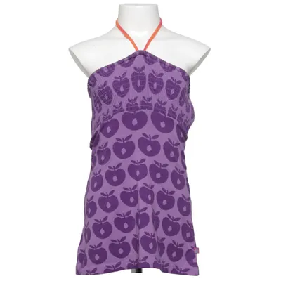 Halterneck dress (äpplen) from Småfolk Cotton, Elastane, Modal
